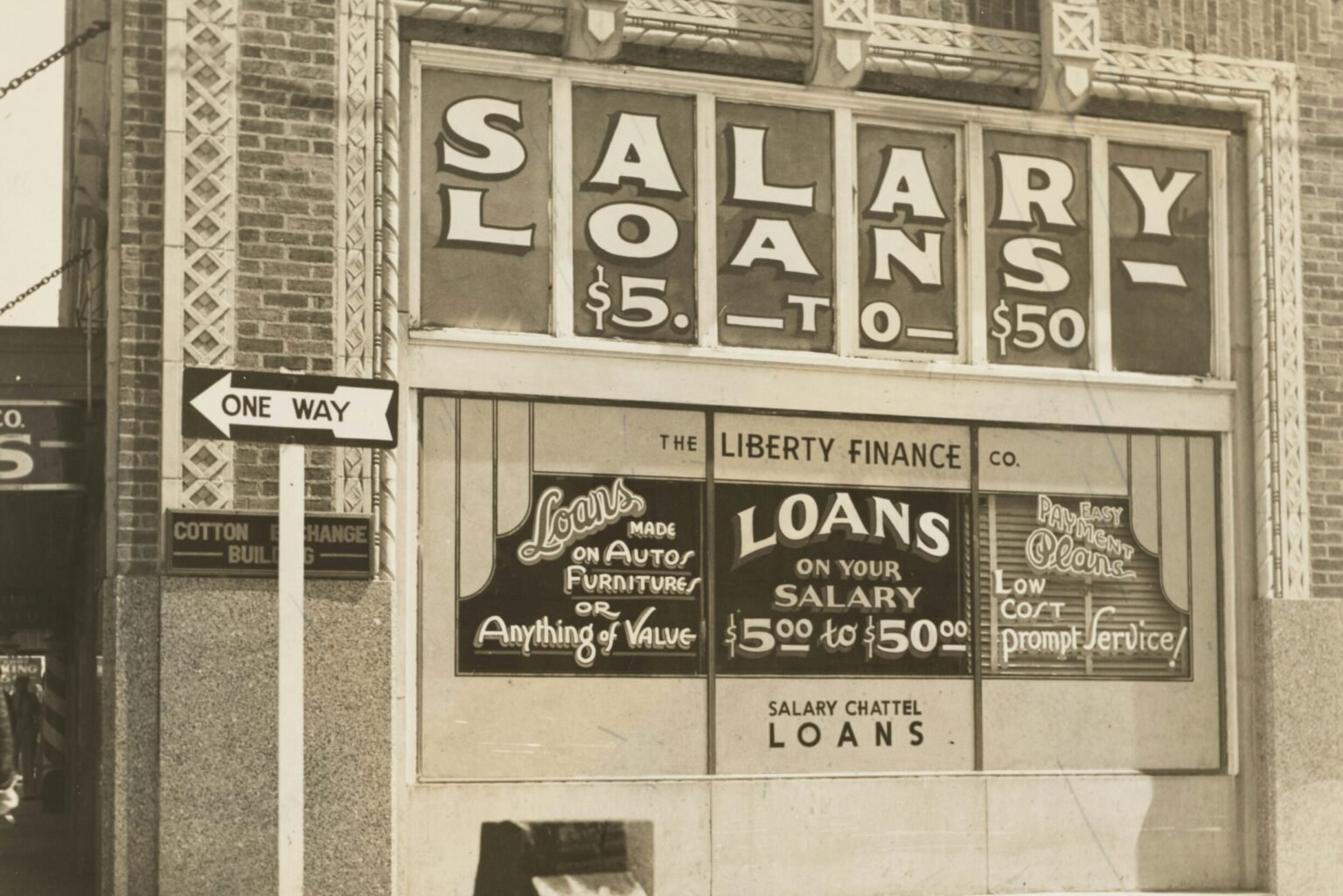 grayscale photography of building